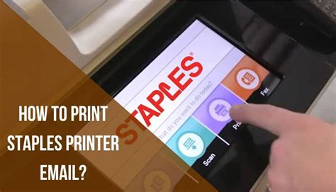 how to print at staples from email